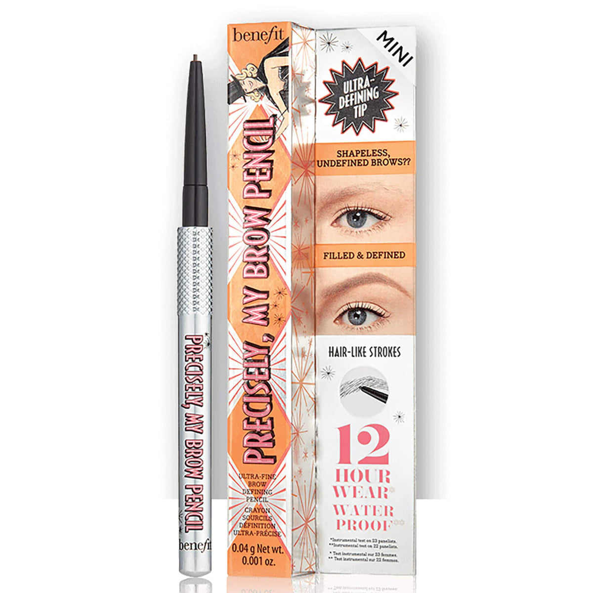 Benefit Mini Precisely My Brow Pencil Waterproof Eyebrow Definer - Shade 3.5, Warm Auburn Brown