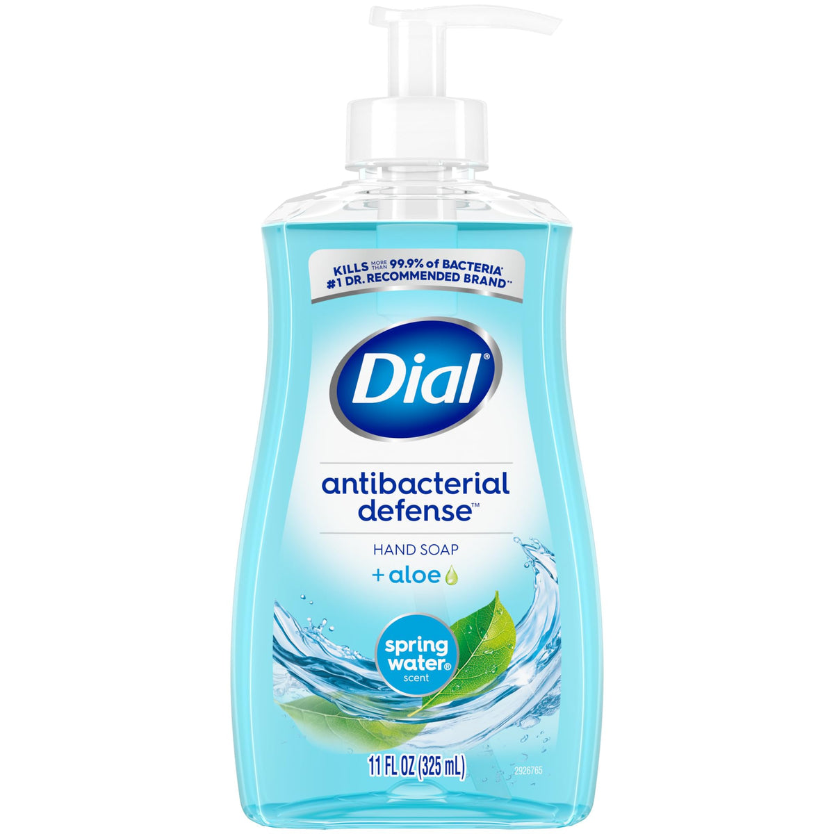 Dial Antibacterial Liquid Hand Soap, Spring Water, 11 Fl Oz - Blue, Pack Of 1