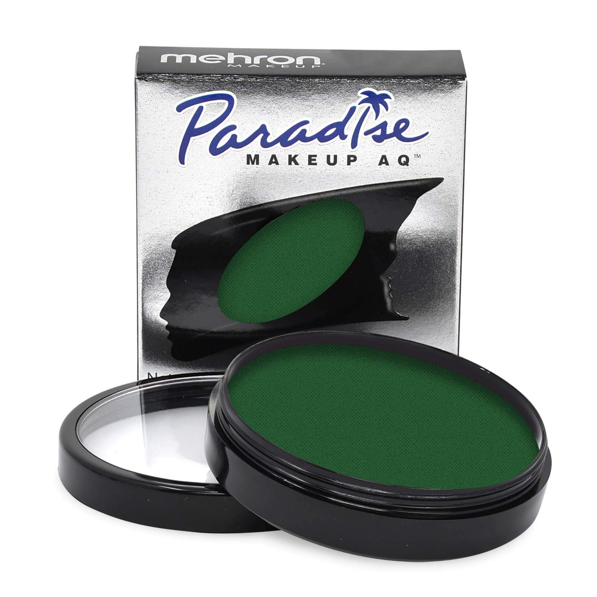 Mehron Paradise Makeup Aq Pro Size - Dark Green Water Activated Face & Body Paint 1.4 Oz