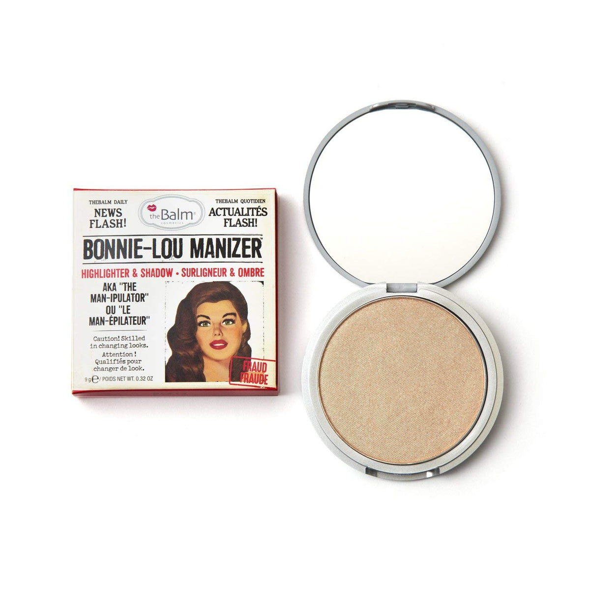 theBalm Bonnie-Lou Manizer Highlighter & Shadow, Gilded Cranberry, 0.32 oz