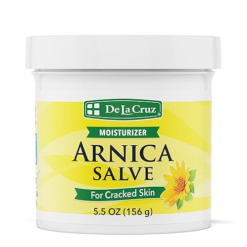 De La Cruz Arnica Salve, 5.5 Oz Foot & Hand Cream For Dry, Cracked Skin - Moisturizing Relief