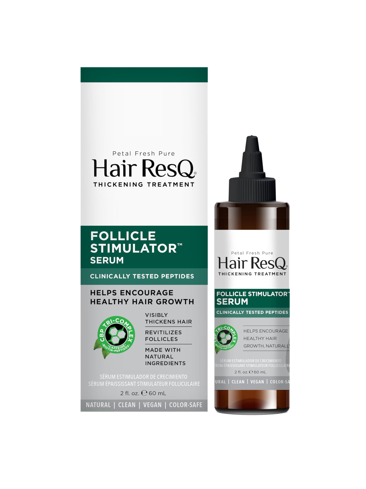 Petal Fresh Hair Resq Thickening Serum With Caffeine, Biotin & Peptides - 2 Fl Oz