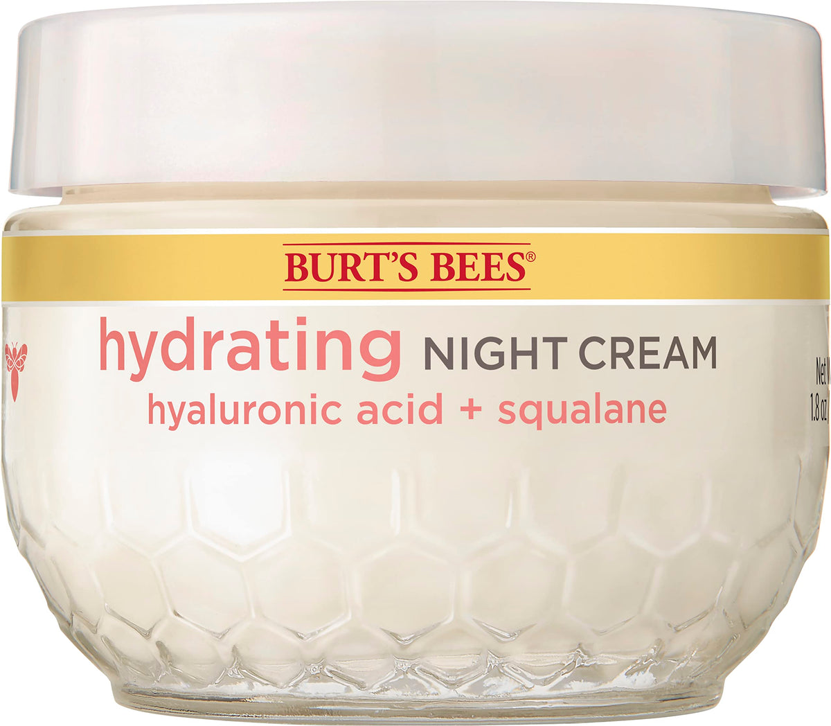 Burt'S Bees Truly Glowing Night Cream 1.8 Oz - White, Unisex Moisturizer For Radiant Skin