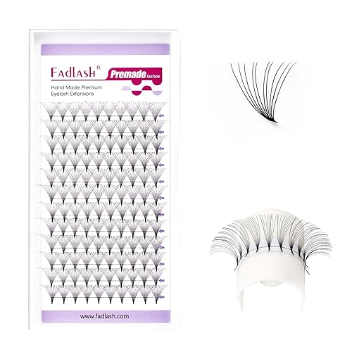 FADLASH 10D Premade Fans Eyelash Extensions D Curl 10mm 0.07 Volume Handmade Lash Fans