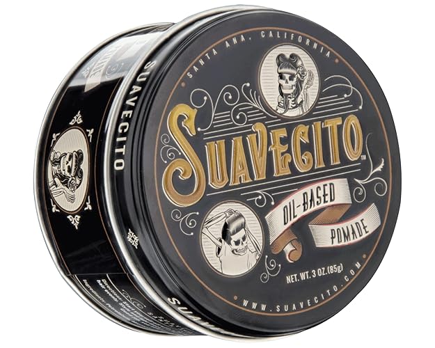 Suavecito Oil Based Pomade For Men, 3 Oz - Strong Hold, Easy To Style, Grooming Essential