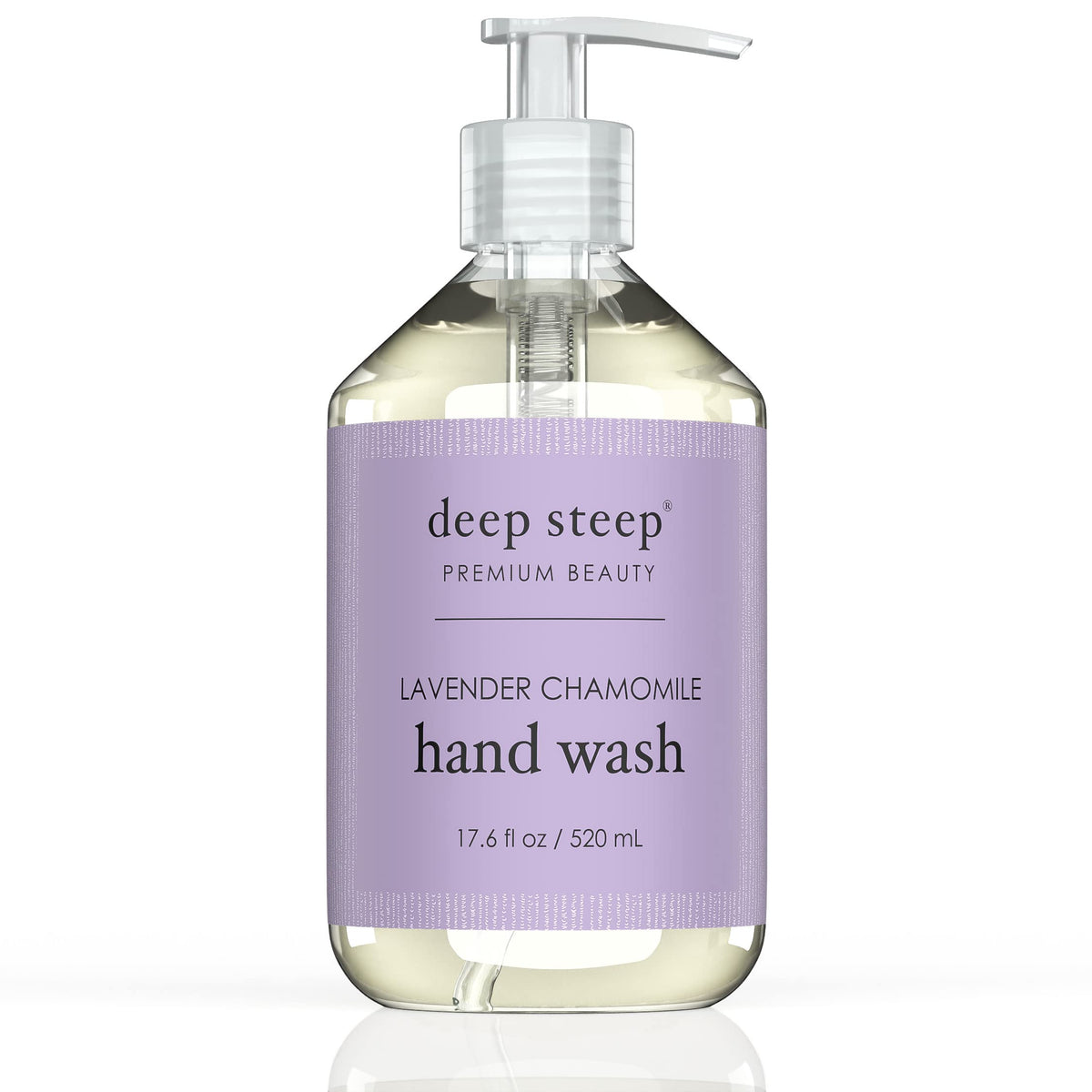 Deep Steep Lavender Chamomile Argan Oil Hand Wash, 17.6 Fl Oz - Nourishing & Gentle Cleanser