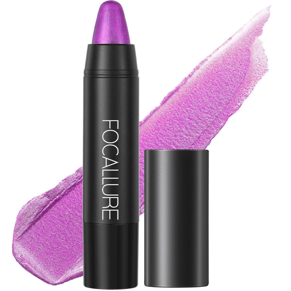 Focallure Ultra Chic Metallic Lipstick #31 Utopia - Long Lasting, Lightweight, Vitamin E Crayon