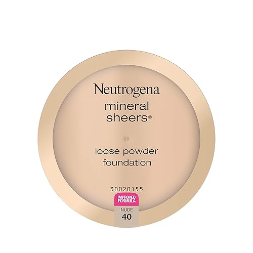 Neutrogena Mineral Sheers Lightweight Loose Powder Foundation, Nude 40, 0.19 Oz