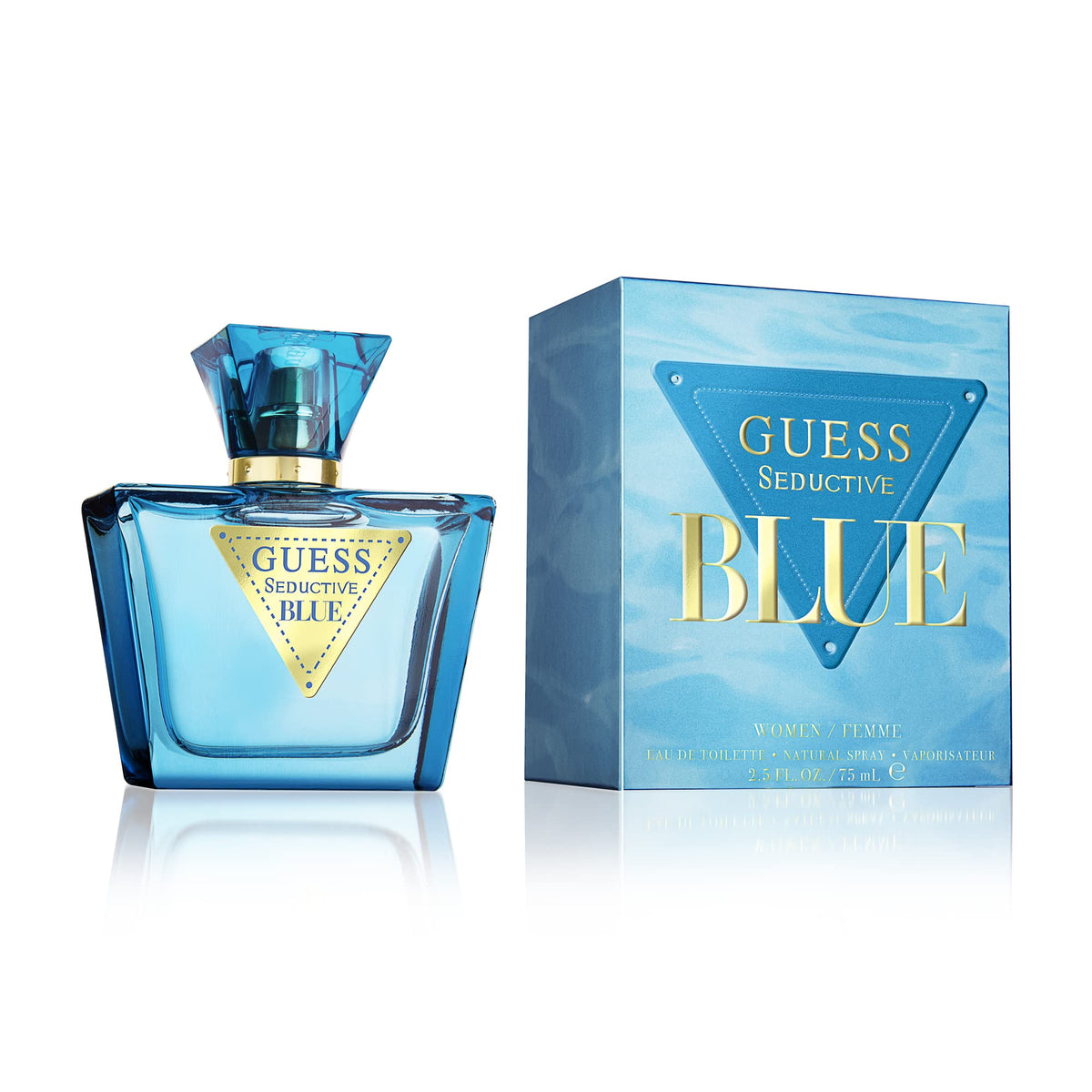 GUESS Seductive Blue WomenFemme Eau de Toilette Perfume Spray For Women  25 Fl Oz