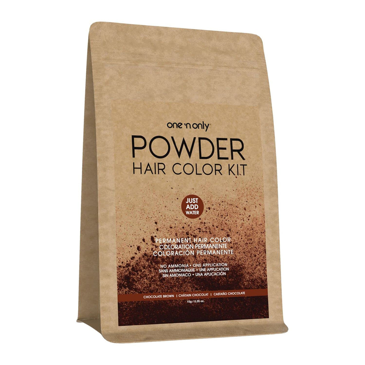 One n Only Powder Hair Color Kit  Chocolate Brown Hair Color Unisex 035 oz