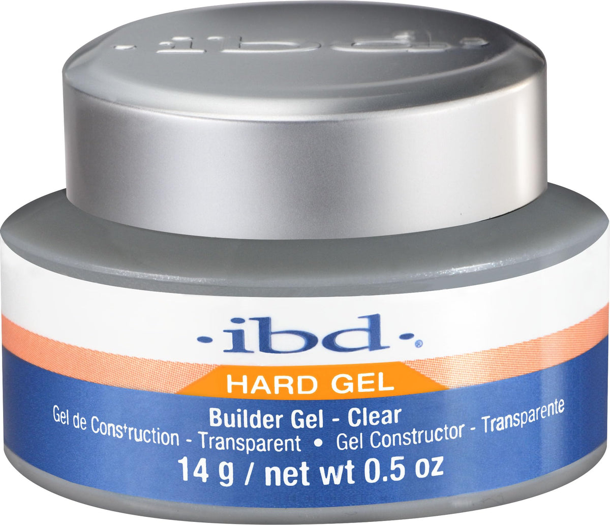 Ibd Clear Builder Gel 0.5 Oz - Uv Cured Acrylic Nail Gel For Professional Use