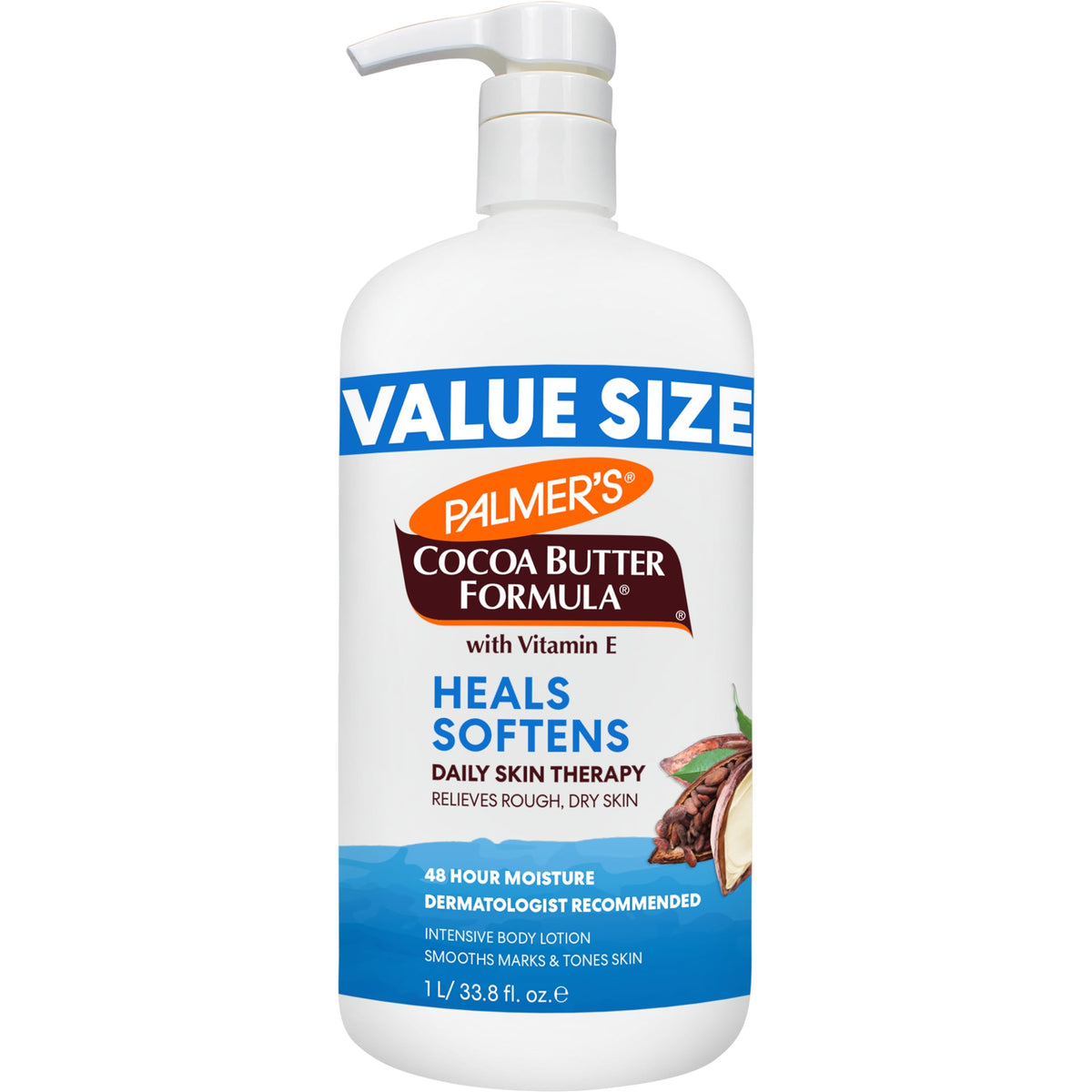 Palmer'S Cocoa Butter Formula Daily Skin Therapy Lotion, 33.8 Fl Oz Pump Bottle