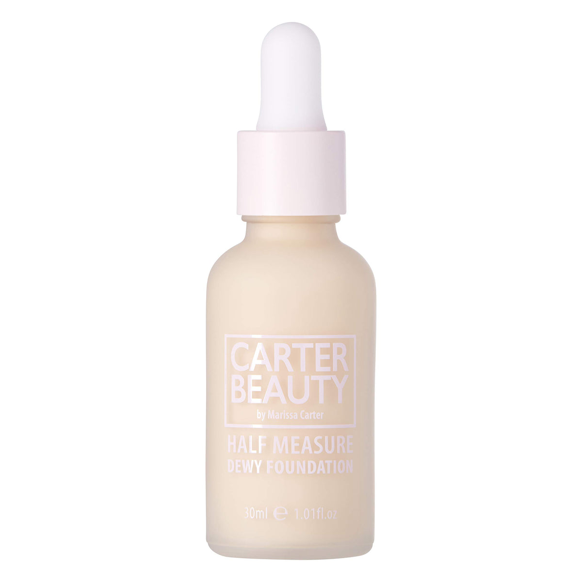 Carter Beauty Half Measure Dewy Foundation - Water-Based, Vegan, Marshmallow, 1.01 Oz