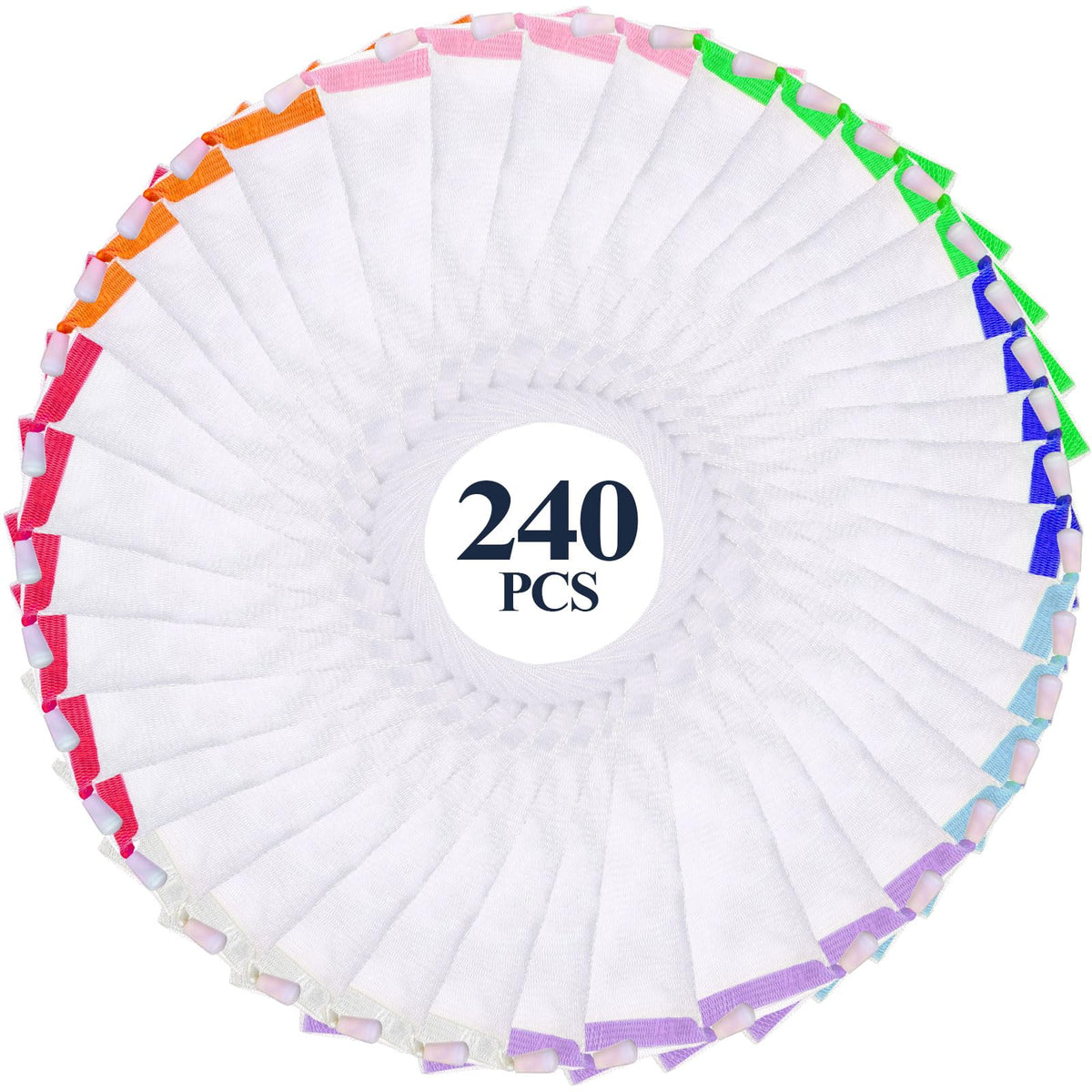 Hushee 240 Pcs Exfoliating Soap Bubble Mesh Bags With Drawstring For Shower And Facial Cleaning