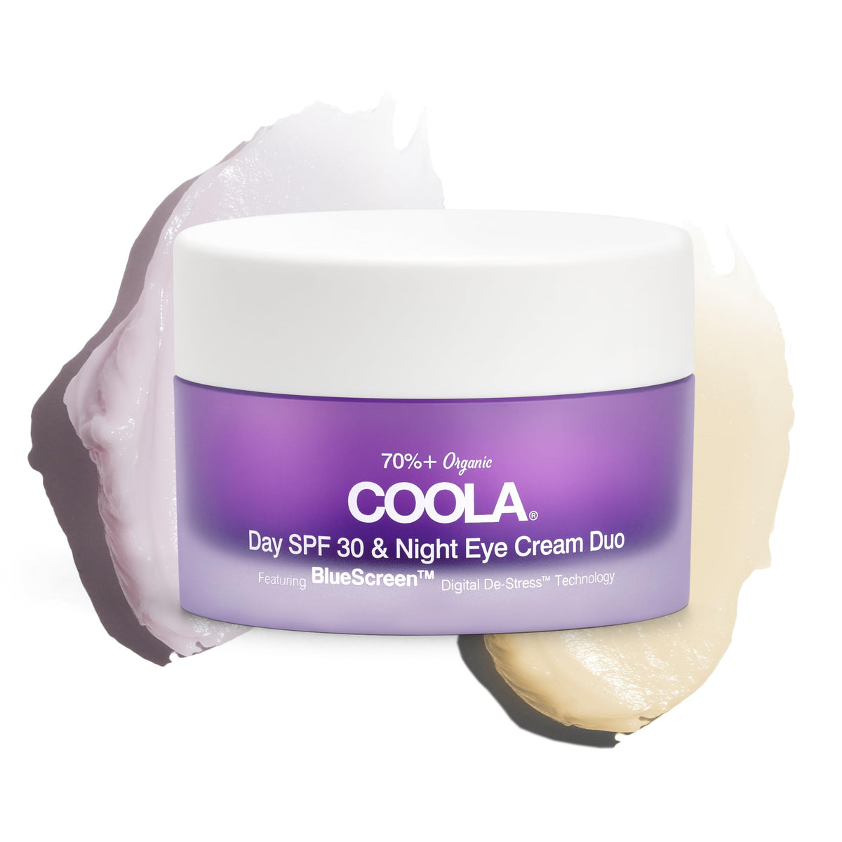 Coola Organic Day & Night Eye Cream With Spf 30 - 0.8 Fl Oz, Digital De-Stress Technology