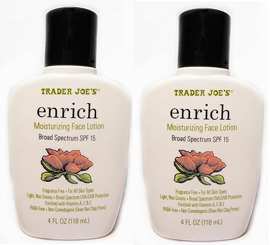 Trader Joe'S Enrich Moisturizing Face Lotion, 4 Fl Oz (Pack Of 2) - Hydrating Skincare