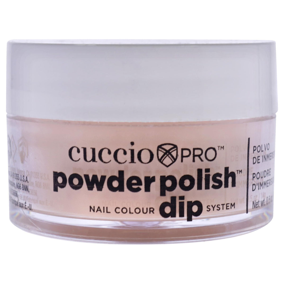 Cuccio Pro Powder Polish Dip System - Flattering Peach Nail Colour 0.5 oz for Women