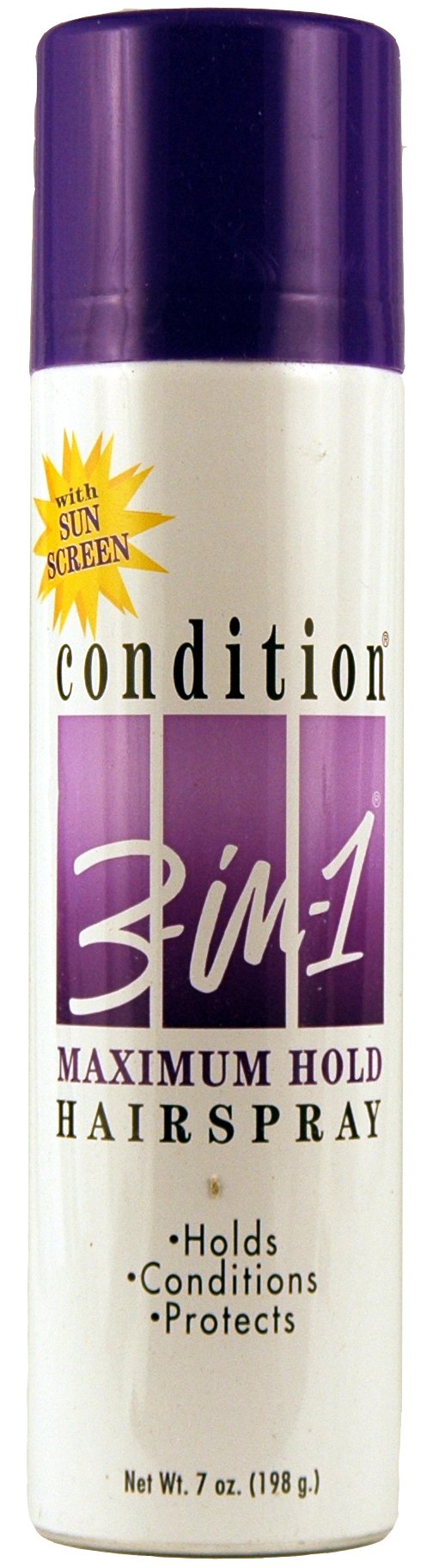 Condition 3-N-1 Maximum Hold Aerosol Spray With Sunscreen, 7 Oz (207Ml)