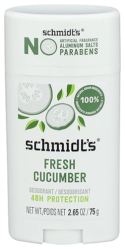 Schmidt'S Fresh Cucumber Deodorant, 2.65 Oz - Natural, Aluminum-Free, Long-Lasting