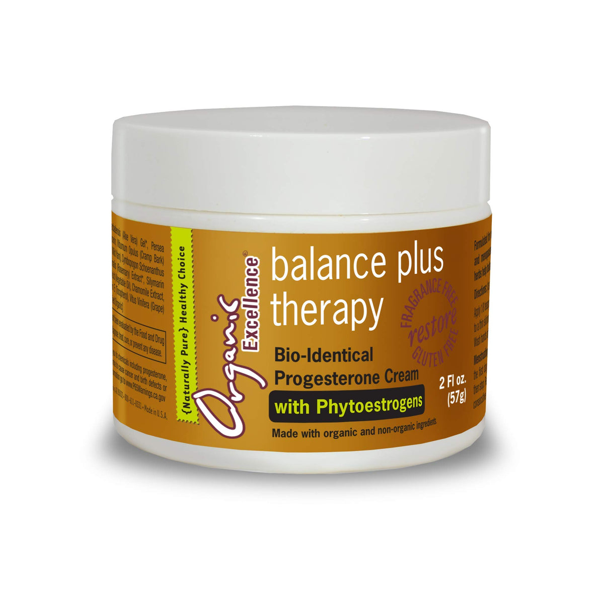 Organic Excellence Balance Plus Therapy - 2 Ounce Natural Wellness Solution