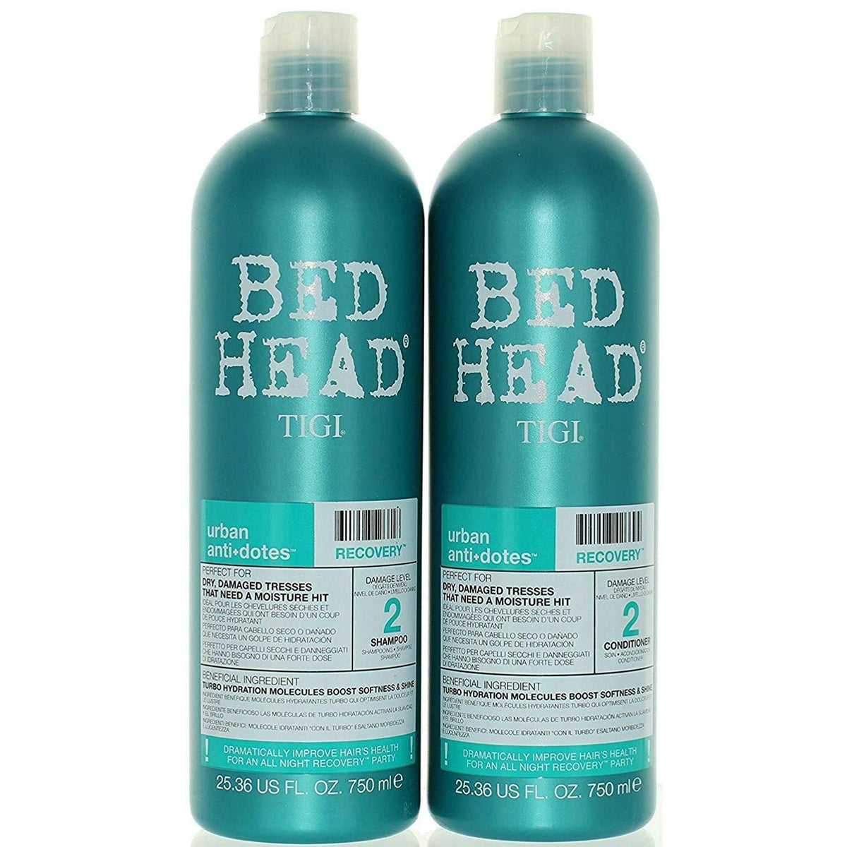 Tigi Bed Head Recovery Shampoo & Conditioner Duo, 25Oz Pack - Moisturizing Hair Care