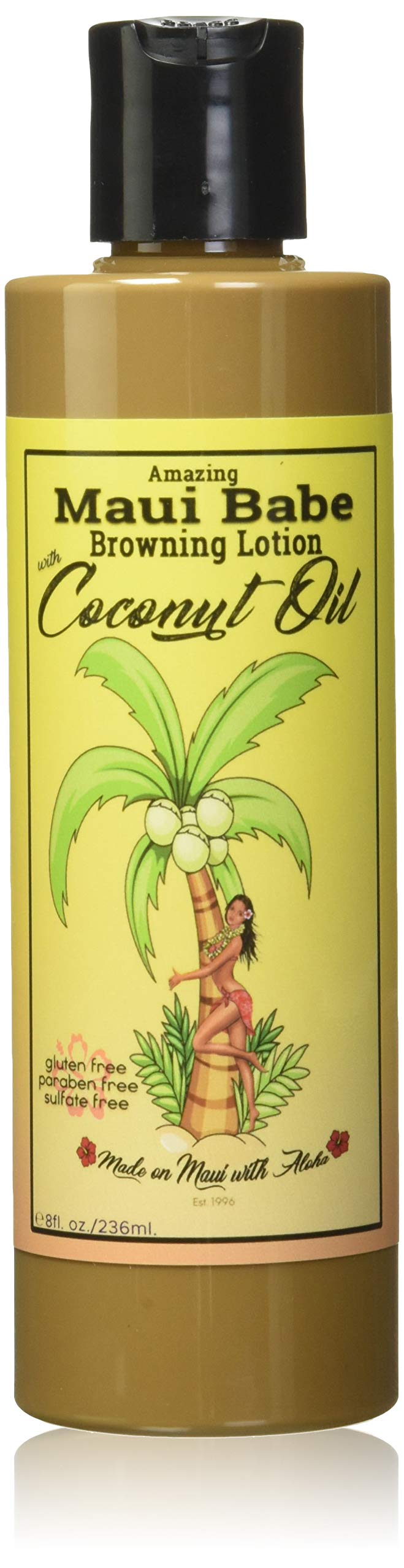 Maui Babe Browning Lotion With Coconut Oil - 8Oz Tanning Oil For Sun-Kissed Skin