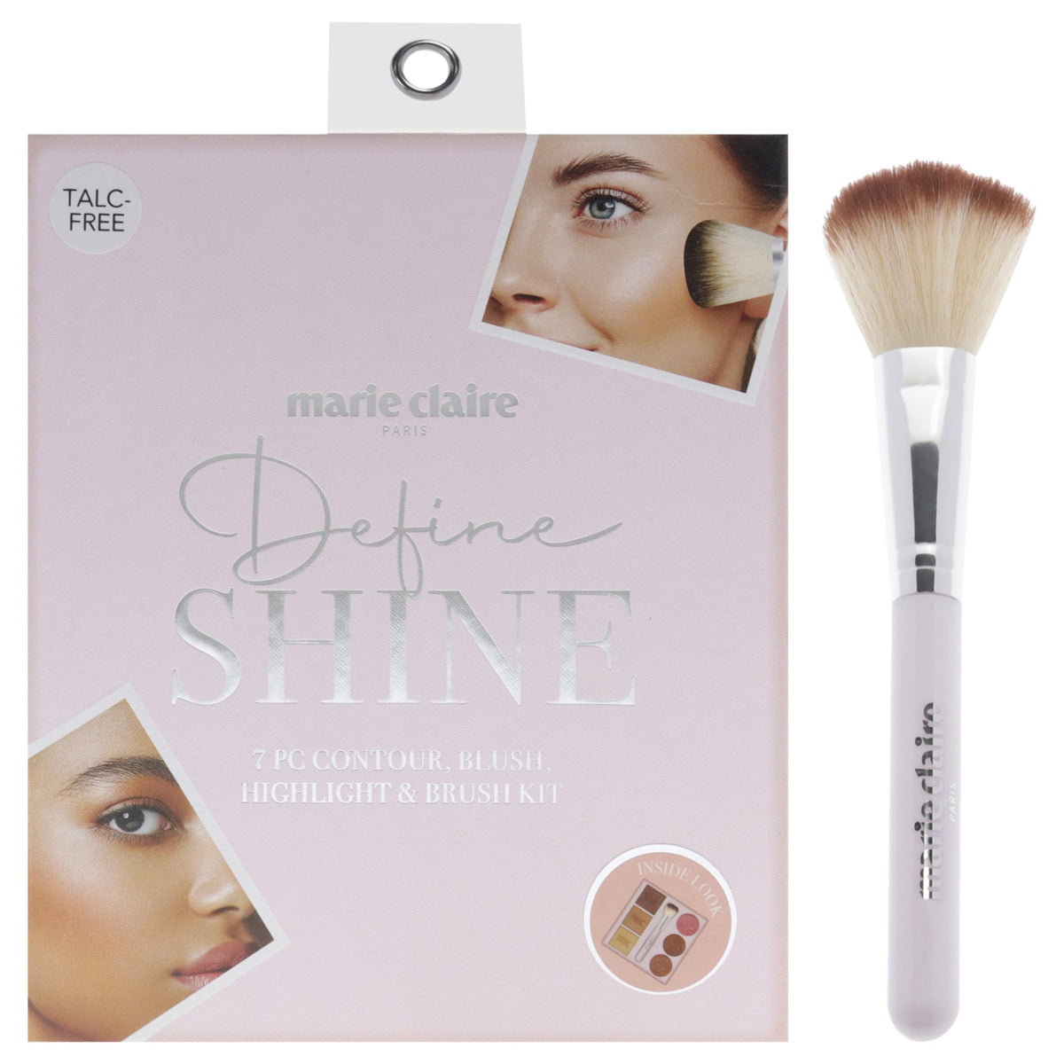 Marie Claire 7-Pc Face Palette Makeup Kit For Perfect Contour - Shimmery & Matte Finishes