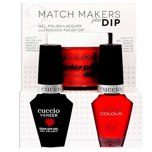 Cuccio Colour Matchmakers Nail Dip Kit - Chillin' In Chile - 3 Pc Mani-Pedi Set