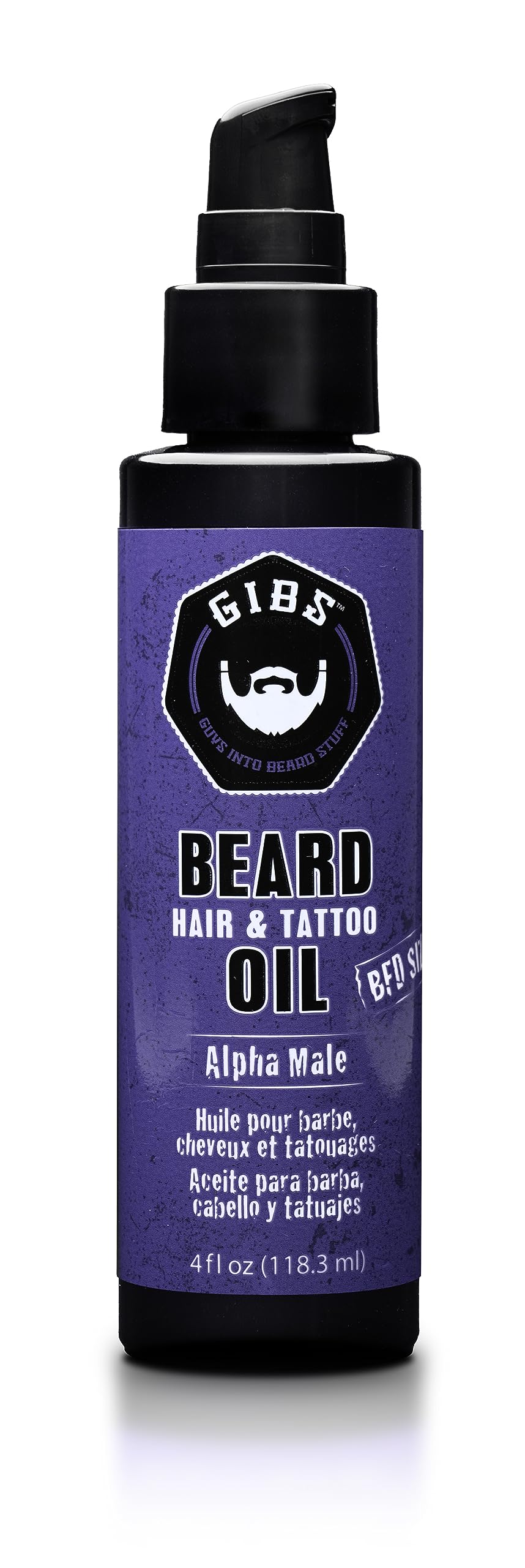 Gibs Alpha Male Beard Oil - Softens & Strengthens Beard, Moisturizes Skin, 4 Oz