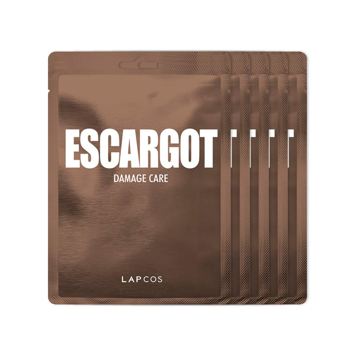 Lapcos Escargot Sheet Mask - Snail Filtrate Face Mask, Moisturizing & Soothing, 5-Pack