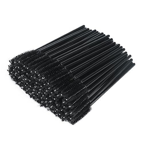 G2Plus 100Pcs Disposable Eyelash Brushes - Adjustable Mascara Wands For Extensions & Brows