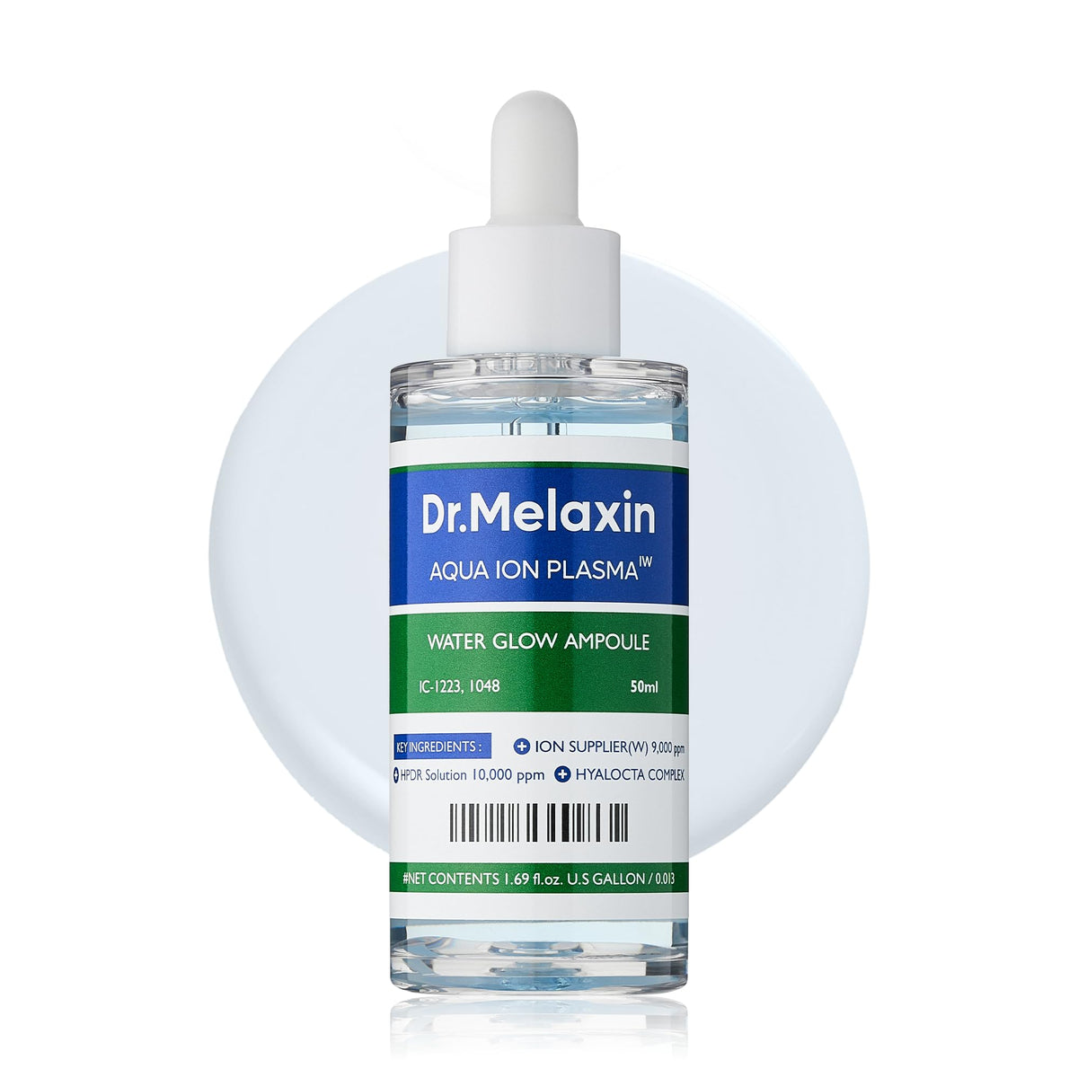 Dr.Melaxin Aqua Ion Plasma Water Glow Ampoule - Hydrating Face Moisturizer For Sensitive Skin 50Ml