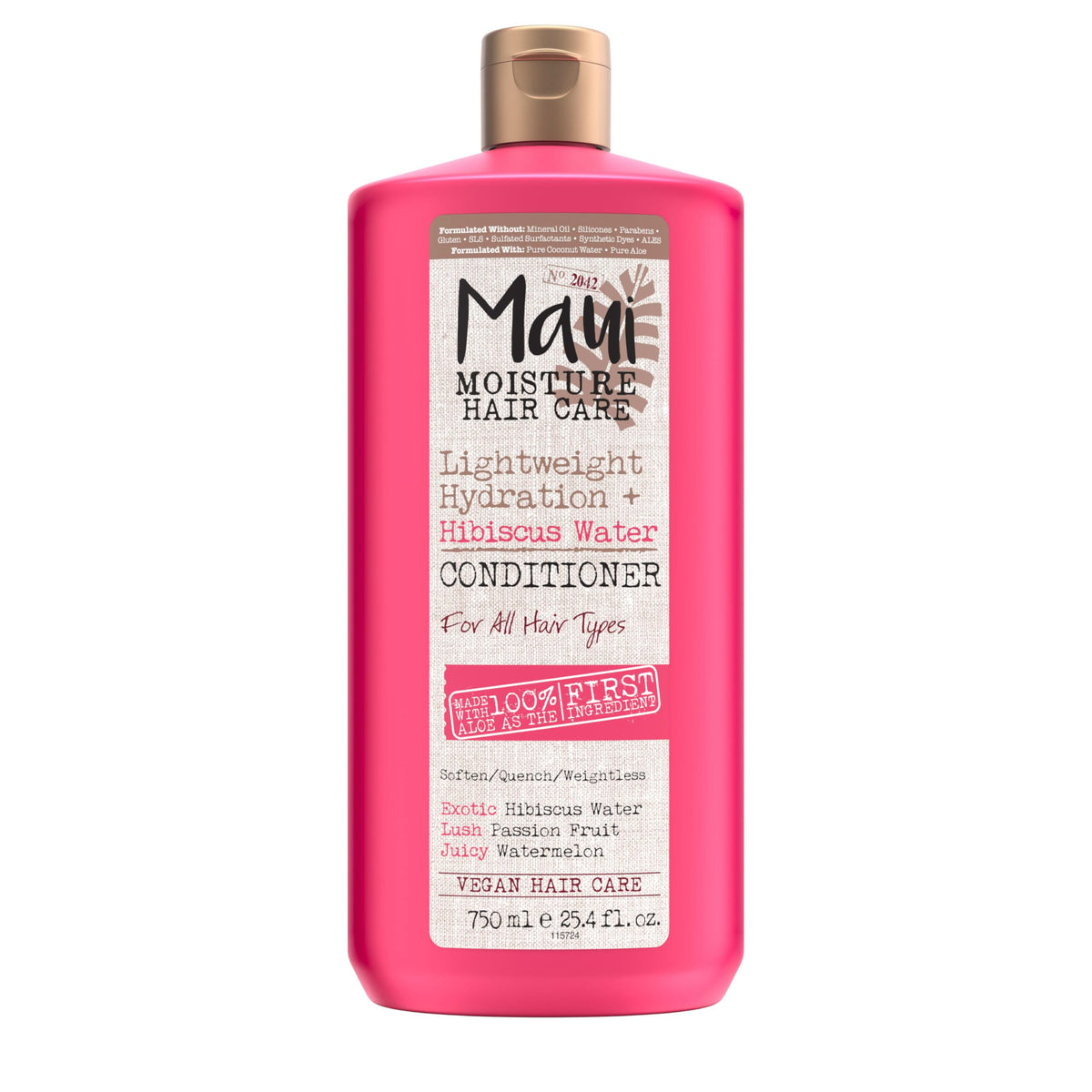 Maui Moisture Lightweight Hibiscus Water Conditioner For Wavy & Curly Hair, 25.4 Fl Oz