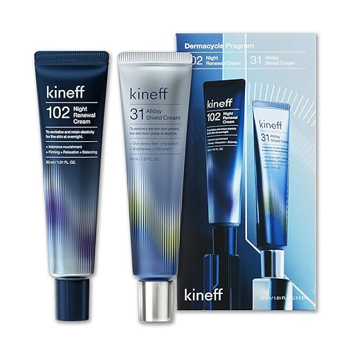 Kineff Dermacycle All-Day & Night Cream Set, 31 Shield & 102 Renewal, Korean Skincare, 2-Pack