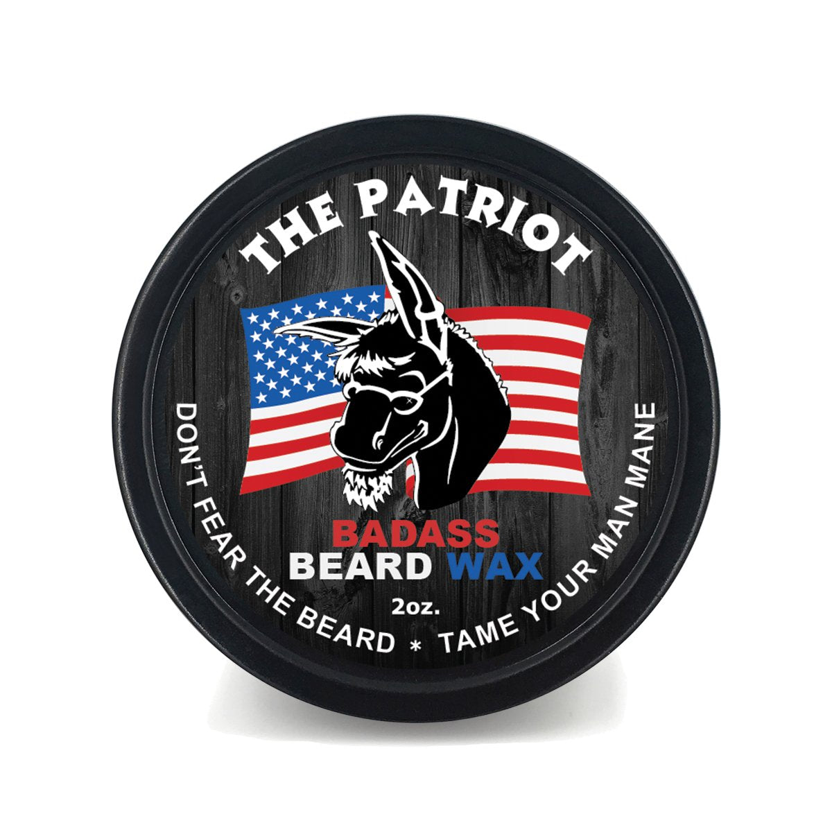 Badass Beard Care Beard Wax - The Patriot Scent, 2 Oz - Softens & Dense Beard Hair