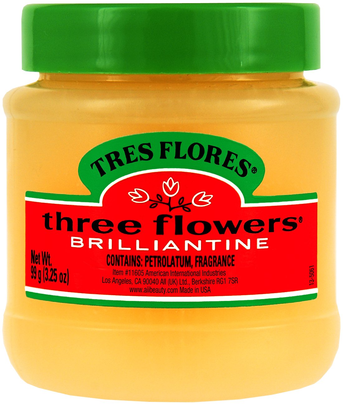 Three Flowers Brilliantine Solid Hair Product, 3.25-Ounce Pack Of 3