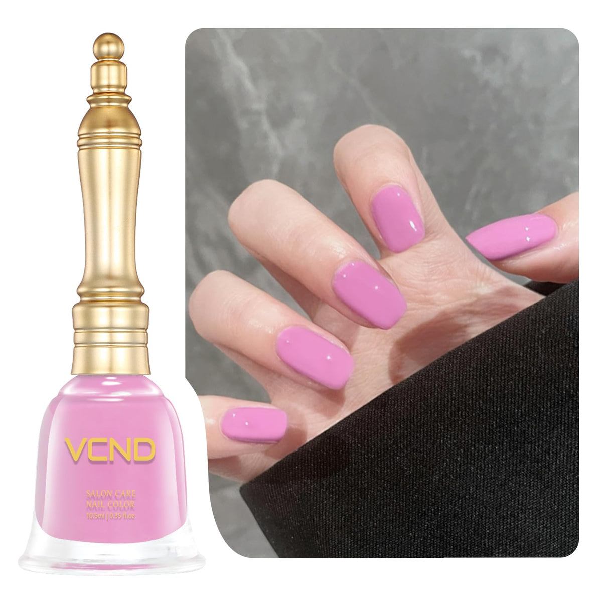 Vcnd Barbie Pink Quick Dry Nail Polish, Water-Based, Odorless, 0.35 Fl. Oz - Ideal For Beginners