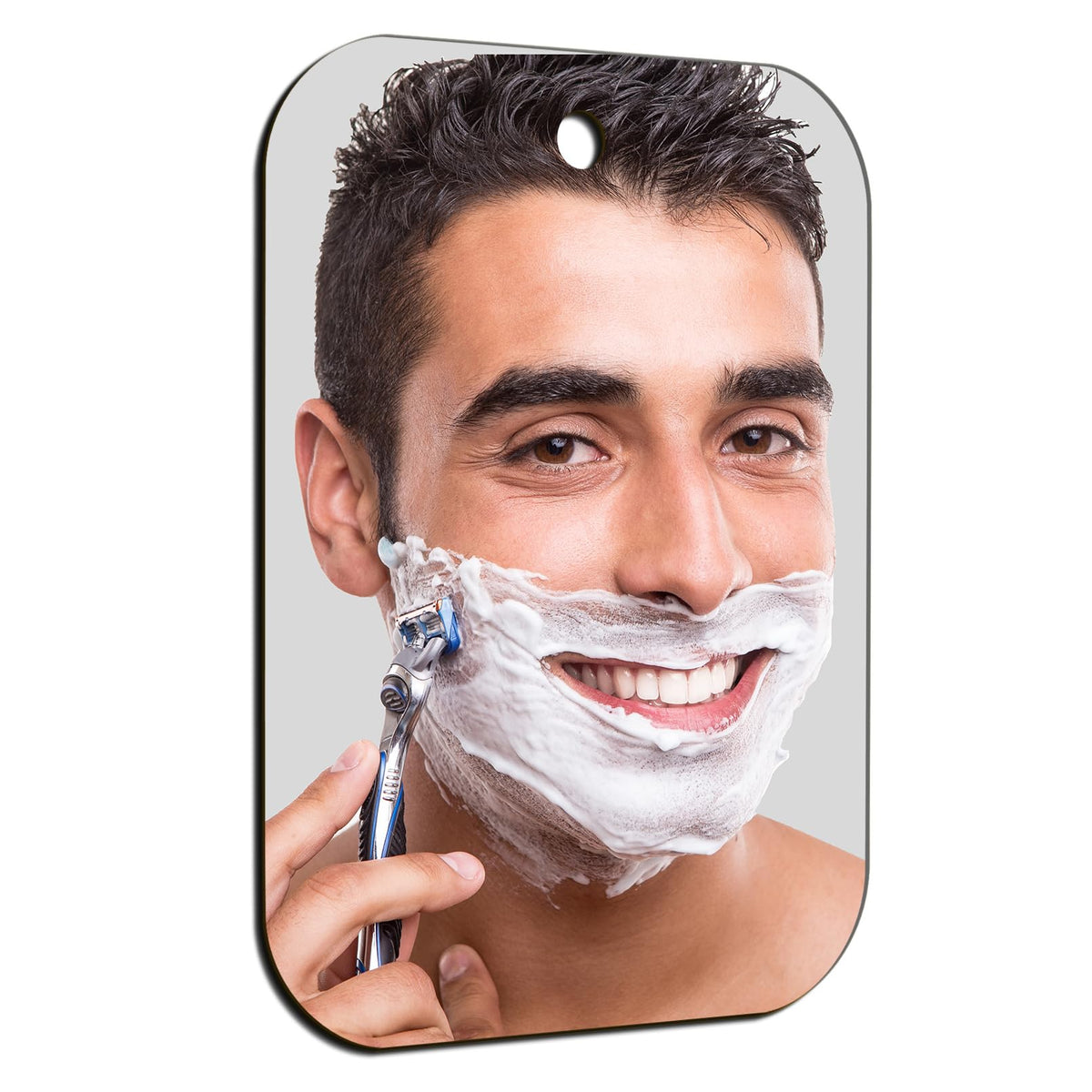 Nc Unbreakable Shaving Mirror - 2 Pack Medium 8&quot;X6&quot; Silver Handheld Mirrors For Travel & Makeup