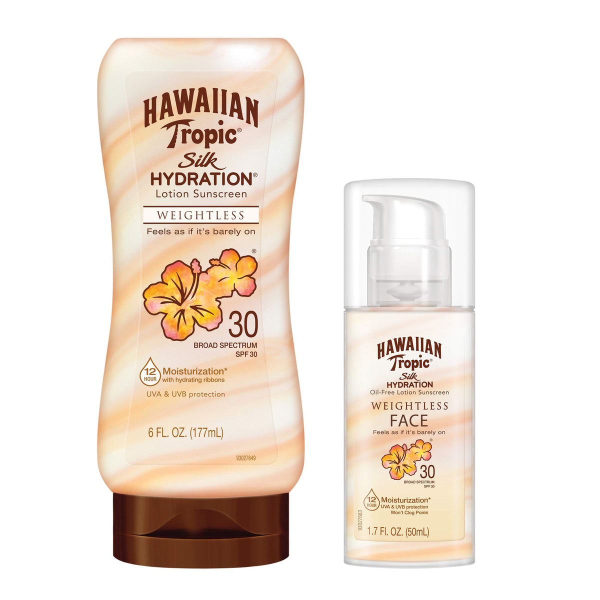 Hawaiian Tropic Spf 30 Sunscreen, 6Oz Lotion & 1.7Oz Face Lotion, Broad Spectrum Protection