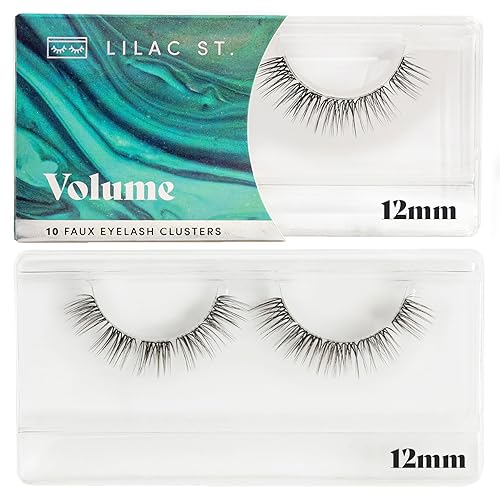 Lilac St. Volume Dramatic 12Mm Faux Eyelash Clusters - Lightweight, Vegan, Lasts 10 Days