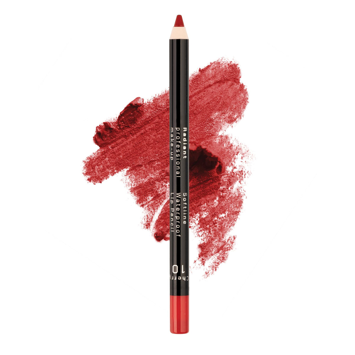 Radiant Professional Waterproof Lip Liner Pencil - Long Lasting, Soft & Creamy, 10 Cherry