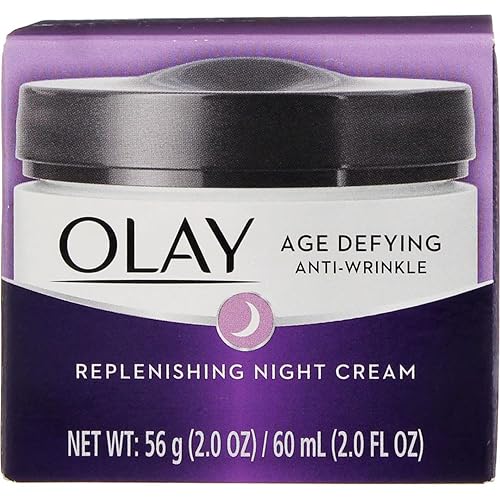 Olay Age Defying Anti-Wrinkle Night Cream 2 Oz - Pack Of 4, Replenishing Moisturizer