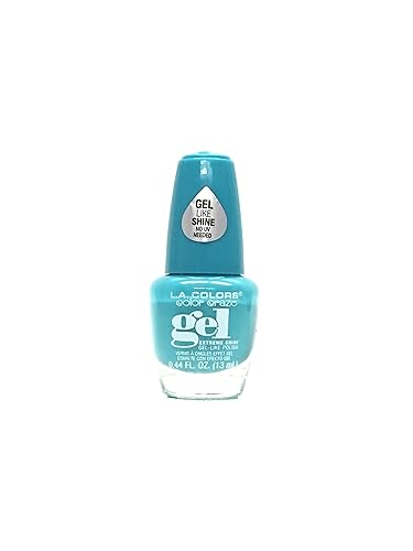 L.A. Colors Crazy Gel Nail Enamel - Jammin, 0.44 Fl Oz, High Shine Nail Polish