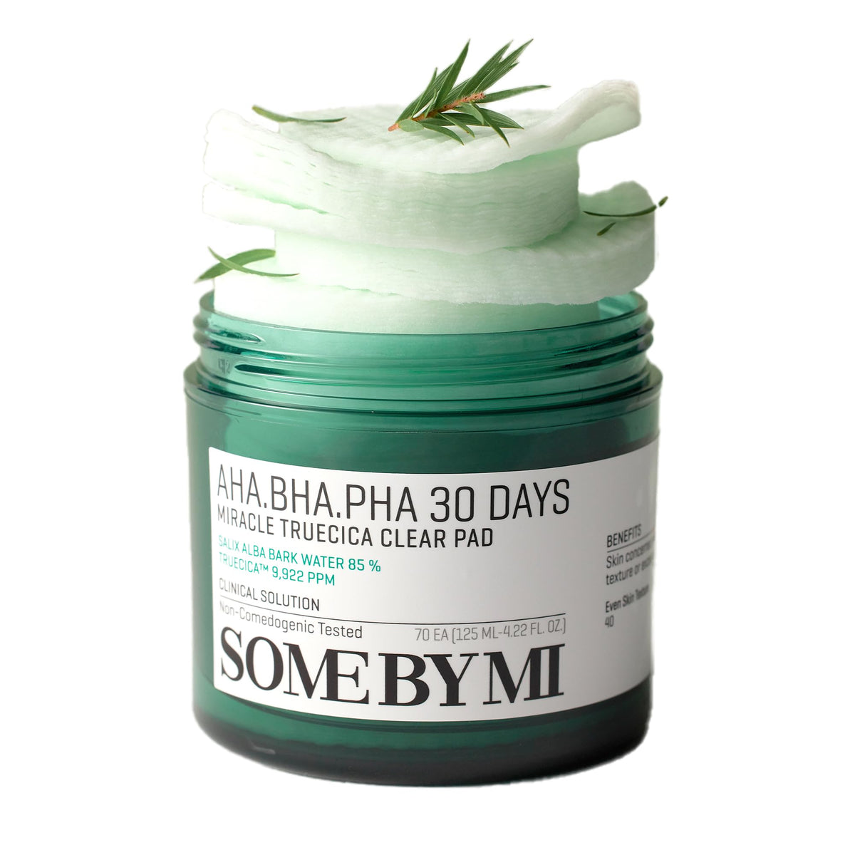 Some By Mi Aha Bha Pha Miracle Clear Pad - 70 Mild Exfoliating Toner Pads For Clear Skin