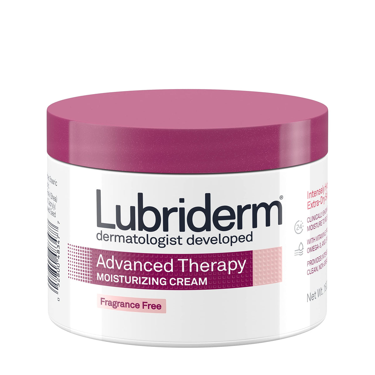 Lubriderm Advanced Therapy Fragrance-Free Moisturizing Cream, 16 Fl. Oz, For Extra Dry Skin