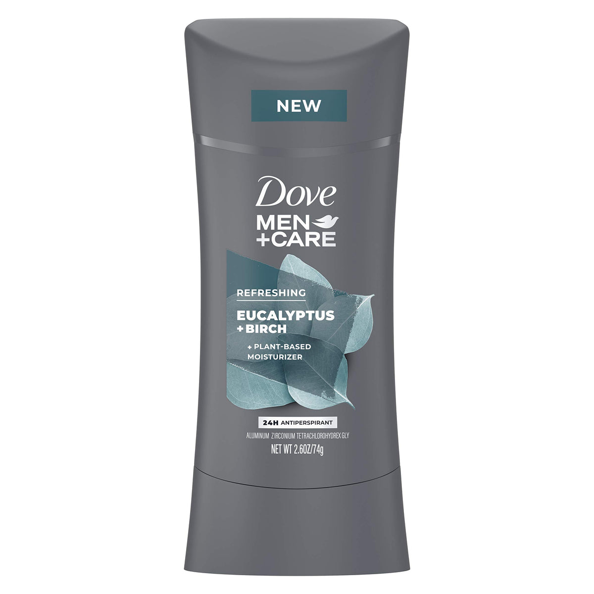 Dove Men+Care Eucalyptus + Birch Antiperspirant Deodorant, 2.6 Oz - Natural Protection