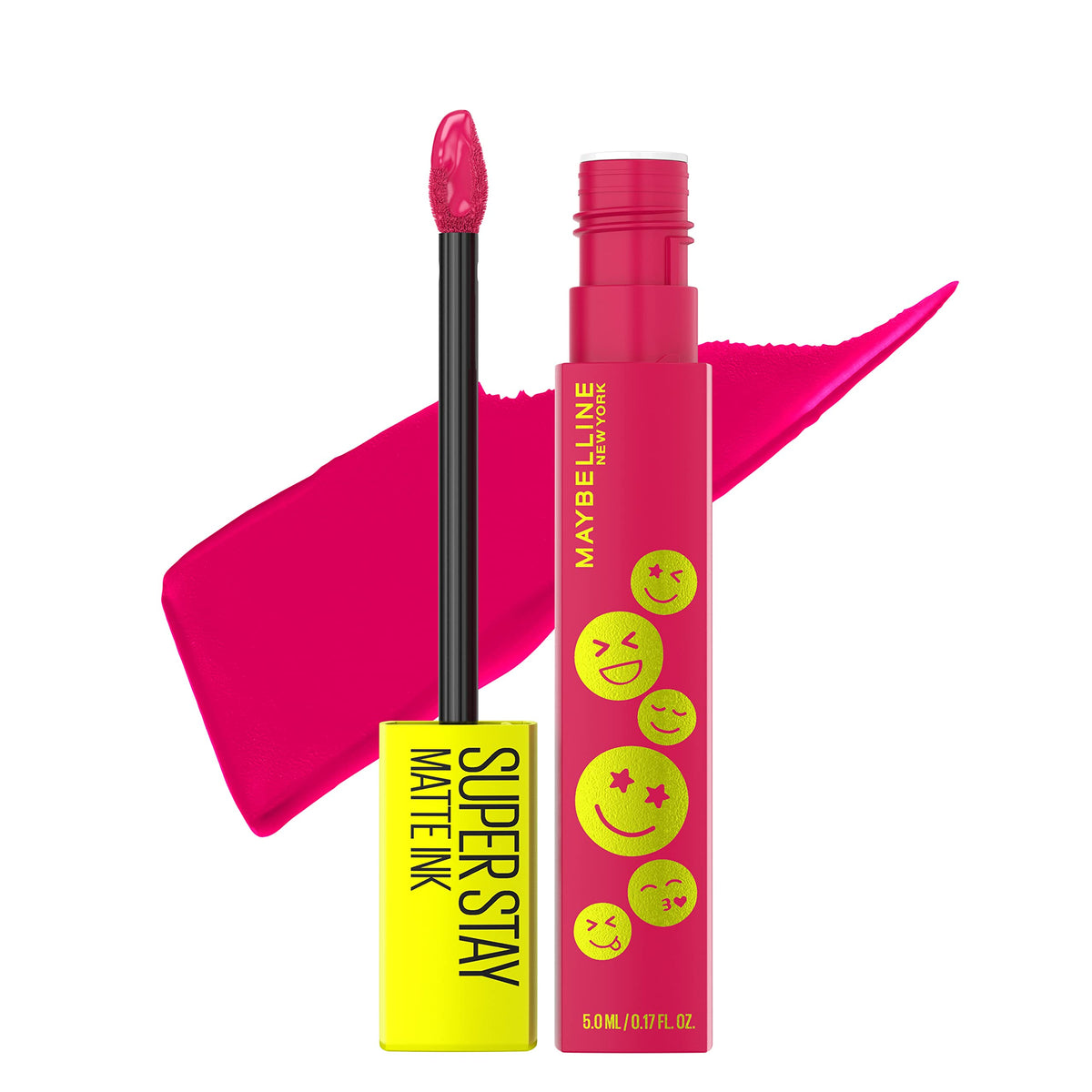 Maybelline Super Stay Matte Ink Liquid Lip Color, Optimist Pink, Long Lasting, Transfer Proof, 0.17 Fl Oz