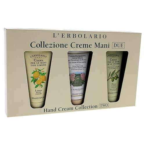 L'Erbolario Hand Cream Mini Kit - 3 Count, Soft & Scented, Allergy Tested, On-The-Go Essentials