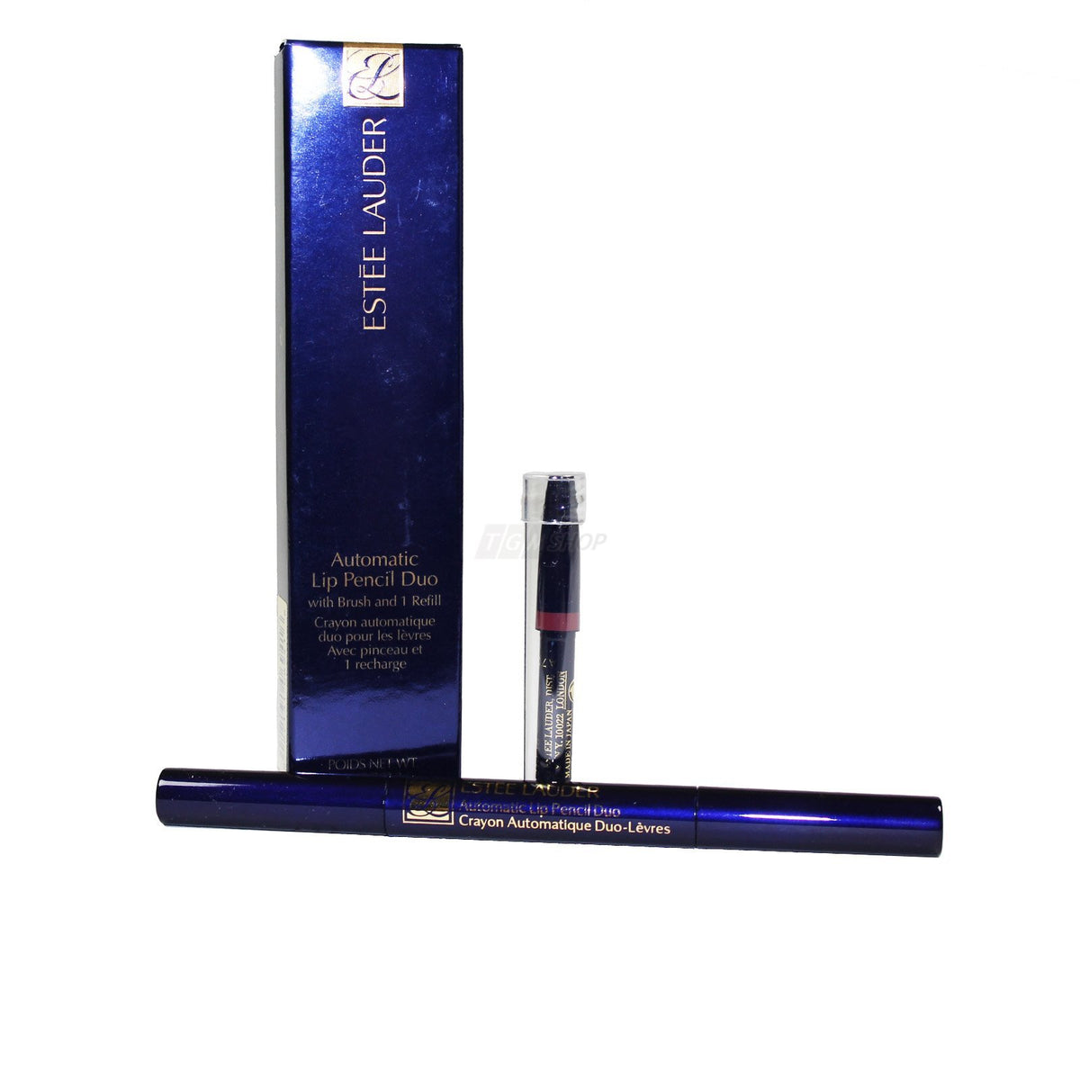 Estée Lauder Automatic Lip Pencil Duo Lipliner - 21 Fig, 1 Count, Smooth Application