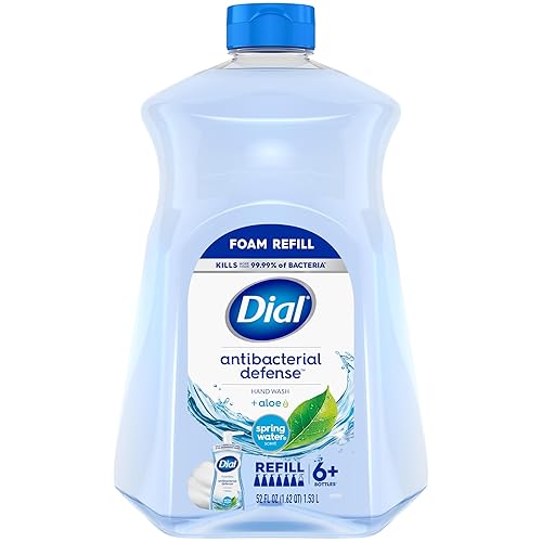 Dial Antibacterial Foaming Hand Soap Refill, Spring Water, 52 Fl Oz - Pack Of 1